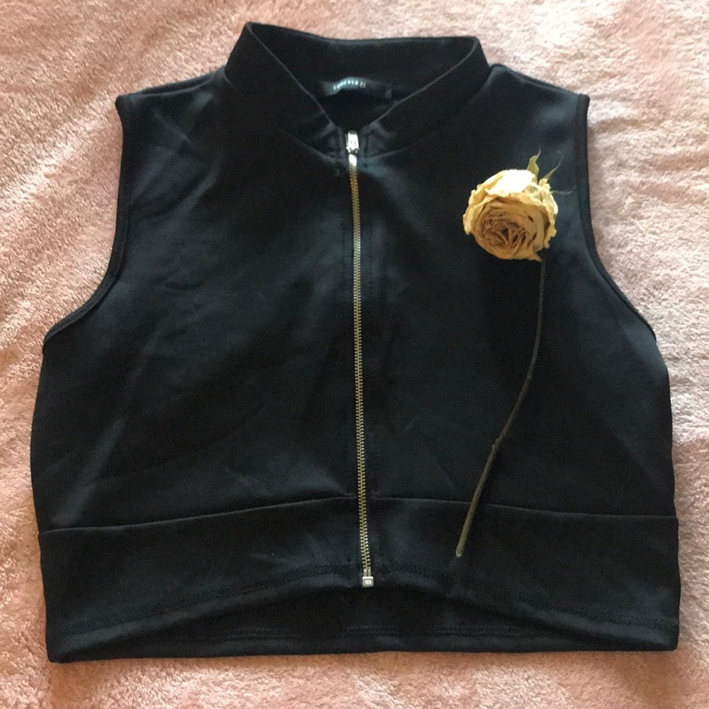 Black Crop Top